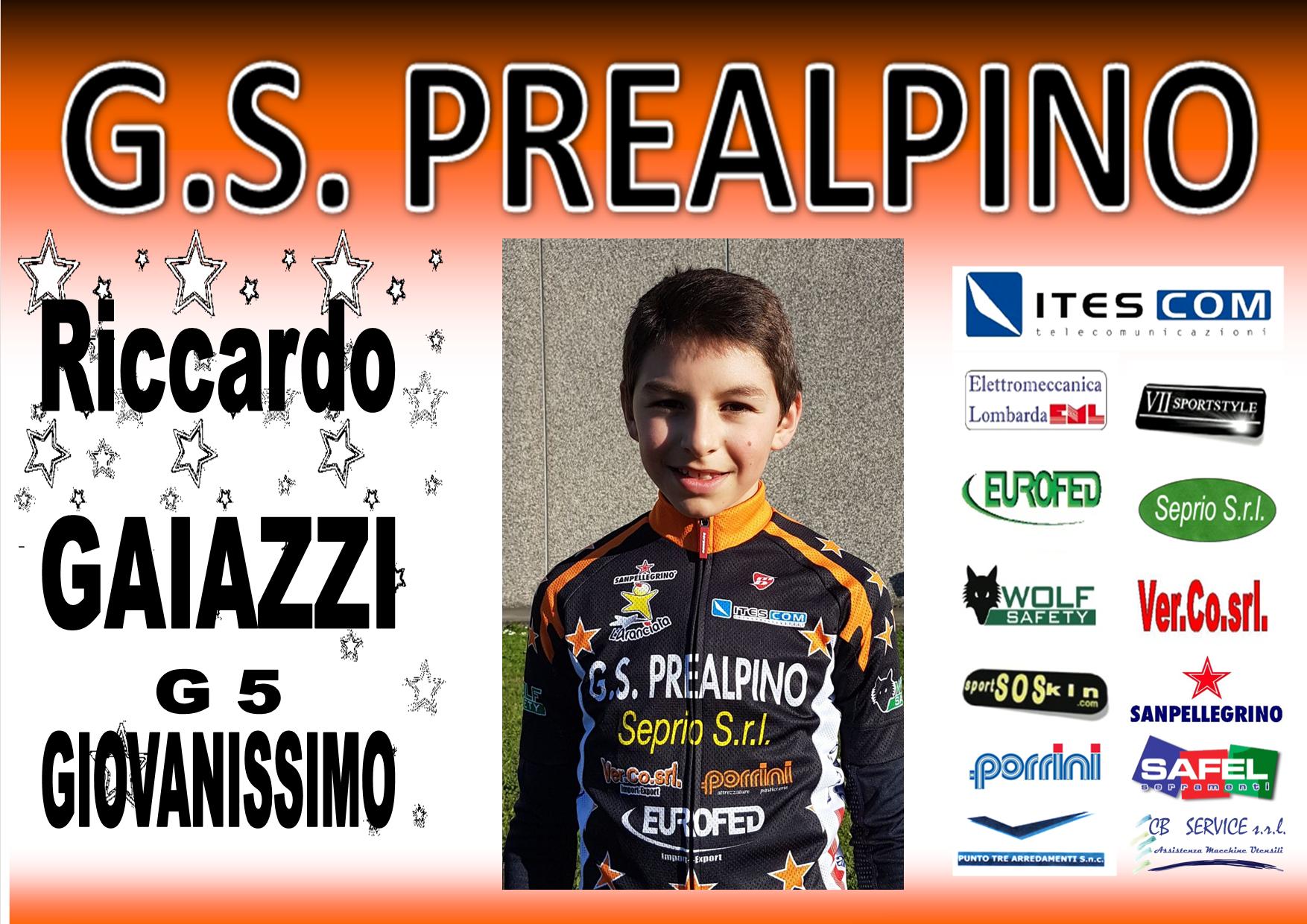 G5 RICCARDO GAIAZZI GIOVANISSIMI PREALPINO 2017