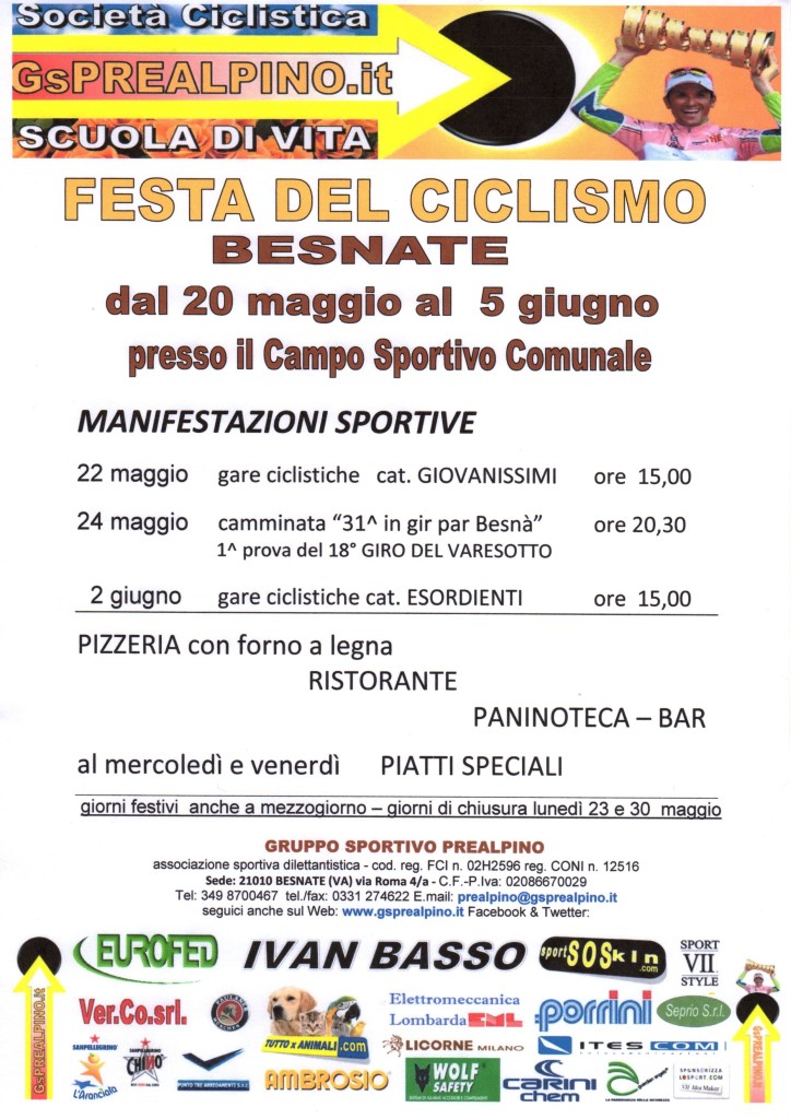 FESTA 2016 gs prealpino festa del ciclismo